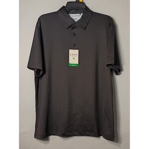 Chaps Golf Polo Shirt Men's Large Black Onyx Dri Wear Breathable Stretch‎ Light